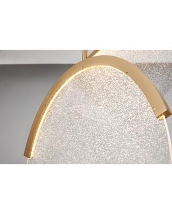 OASIS * LAMPARA LED 40W ORO - 3 COLGANTES - DIMABLE TRIAC